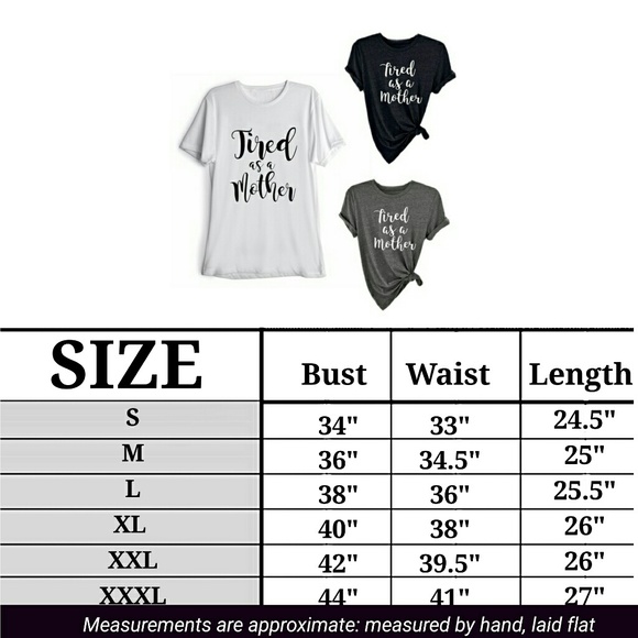 Tired as a Mother t-shirt plus sizes M-XXL - Picture 6 of 6